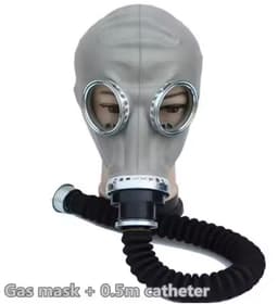 Gasmasker met Slang - BDSM - One size - Rollenspel - Erotisch — thumbnail 2
