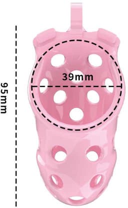 Rimba Toys - P-Cage PC03 - Kunststof Kuisheidskooi - Peniskooi - Chastity - Roze — thumbnail 8