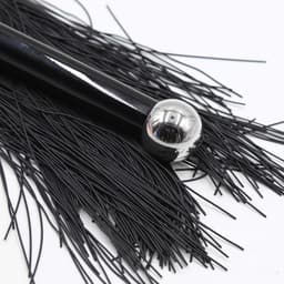 Smart Moves - Siliconen Flogger - 40 cm - Zwart — thumbnail 2