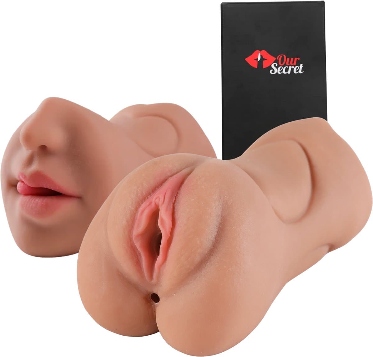 OurSecret® Sofia - 3-in-1 Pocket Pussy - Masturbator voor Man - Sex Toys voor Mannen - Mond, Vagina & Anus - Kunstvagina — afbeelding 1