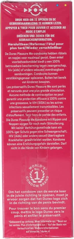 Durex - Condooms Pleasure Me - Met Ribbels en Noppen voor Extra Stimulatie - 10 stuks — thumbnail 7