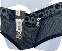 BodyQ Herenlingerie – Sexy Herenboxer in Grijs-Zwart | Comfortabel & Verleidelijk – Maat S — thumbnail 1