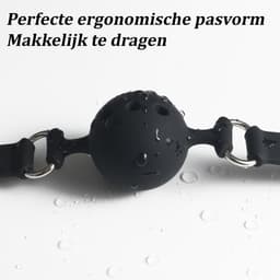 longziming Siliconen Ball Gag – Bondage en Rollenspelaccessoires Spel – Erotisch Accessoire – Sensueel Vastbinden – Volwassen Speelgoed voor Partner Spel — thumbnail 7