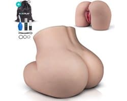 Dailyplay Levensechte Masturbator Billen voor Mannen – TPE - 10kg - 31cm - Sex Toys Man – Kunstvagina met Kont en Anus- Pocket Pussy