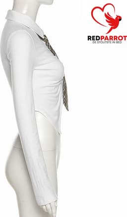 Sexy blouse schoolmeisje - Stropdas - Erotische rollenspel — thumbnail 4