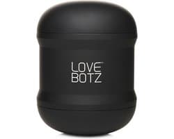 Love Botz - Masturbator - 10X Cyber Stroke Vibrating Stroker - Dubbele open uiteinden - zwart