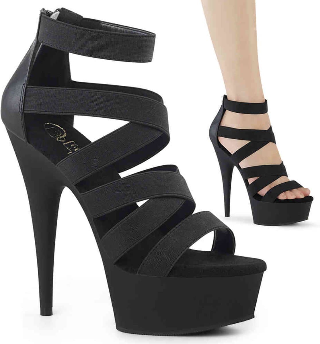 Pleaser - DELIGHT659 Hoge hakken - US 14 - 45 Shoes - Zwart — afbeelding 1