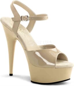 EU 45 = US 14 | DELIGHT-609 | 6 Heel, 1 3/4 PF Ankle Strap Sandal — thumbnail 1