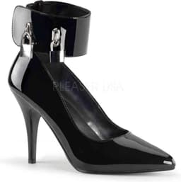 EU 45 = US 14 | VANITY-434 | 4 Pump W/ Locking Ankle Cuff & Padlocks — thumbnail 1
