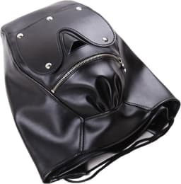 Banoch - Gimp/3 Black - zwart bondage masker van pu leer - bdsm — thumbnail 8