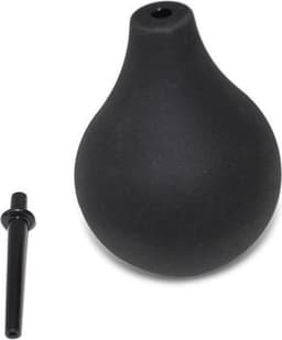Prolink Novelties® - Thin Tip Silicone Enema Bulb - klysma - Small 225 ml - zwart — thumbnail 2