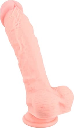 You2Toys - Anatomisch Perfecte Penis Imitatie Dildo met Zuignap voor Oraal of Anaal Gebruik met Balzak – 24 cm – beigeig — thumbnail 3