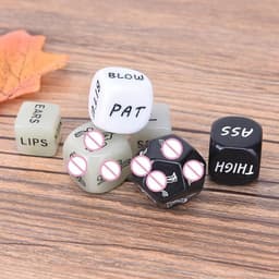 Erotische Dobbelstenen Deluxe! - Glow in the Dark & Black and White Edition - Meer dan 100 mogelijkheden - Seks Dobbelstenen - Erotisch Spel / Kamasutra Spel - Sex Dice - Seks dobbelsteen - 7 delig + GRATIS BEWAARZAKJE — thumbnail 3