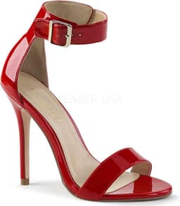 Pleaser - AMUSE-10 Sandaal met enkelband - US 5 - 35 Shoes - Rood — thumbnail 1