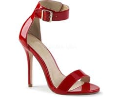 Pleaser - AMUSE-10 Sandaal met enkelband - US 5 - 35 Shoes - Rood