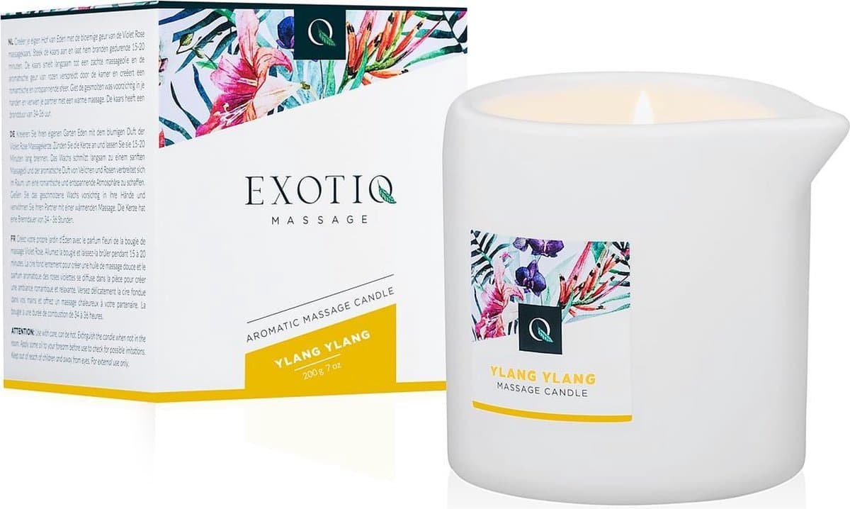 Exotiq - Massagekaars - Massage kaars - Massage candle - Ylang Ylang - 200g — afbeelding 1