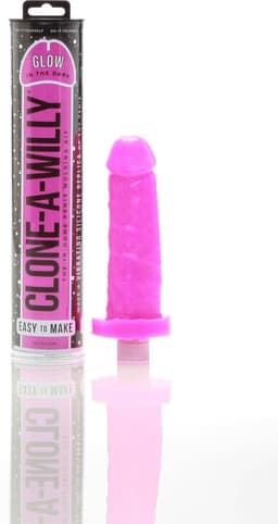 Clone A Willy Kit Dildo Glow In The Dark - Roze — thumbnail 9