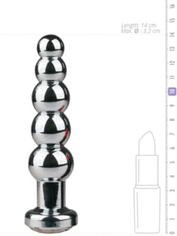 EasyToys - Dunne Buttplug met Kristal - Metalen Buttplug - Buttplugs - Buttplug Metaal - Anal Plug - Sex Toys voor Vrouwen en Mannen - Seksspeeltjes - Zilver — thumbnail 5