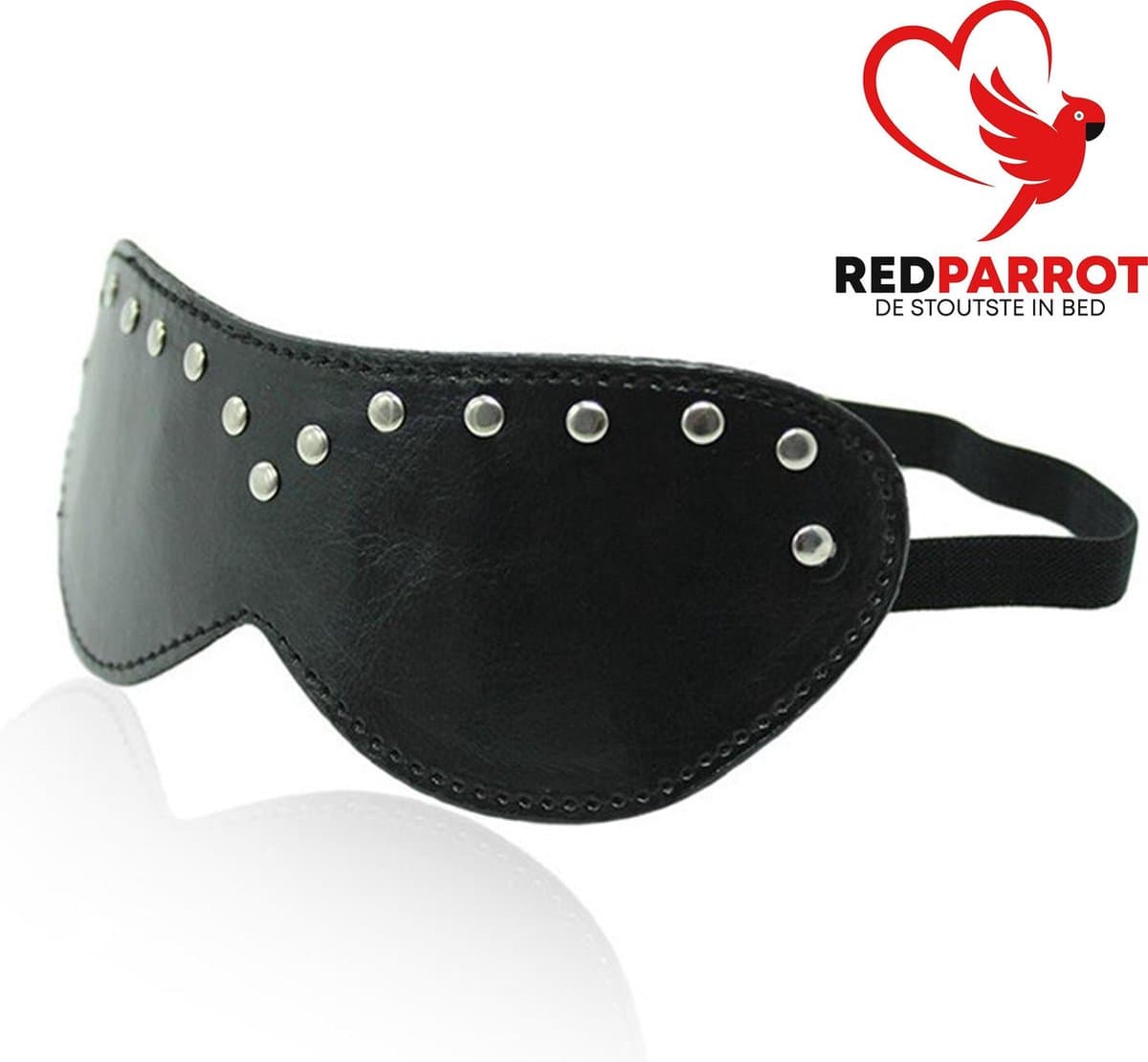Lederen blinddoek - BDSM - Oogmasker - One size - Zwart — afbeelding 1