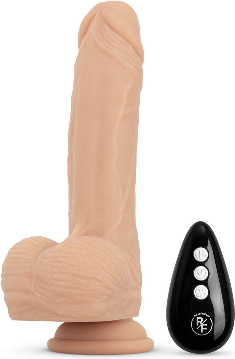 Real Fantasy - Mason Stotende, Verwarmbare en Vibrerende Dildo — afbeelding 1