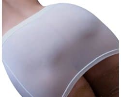 Witte doorschijnende mini rok - One size - Doorzichtig - Erotische rok - Sexy - Transparant - Elastisch