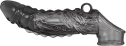 Penis sleeve Vibrerend - Oprekbare Sleeve - Cockring - Penis Verlenger - Open Balzak — thumbnail 5