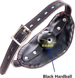 BDSM Mondgag Deluxe - Verstelbaar - Leather Look - Bal Mond Gag — thumbnail 2