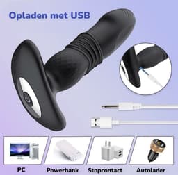 BUM BLING® SMART - Prostaat Vibrator Mannen - Buttplug - Smartphone Bestuurbaar - Zwart — thumbnail 3