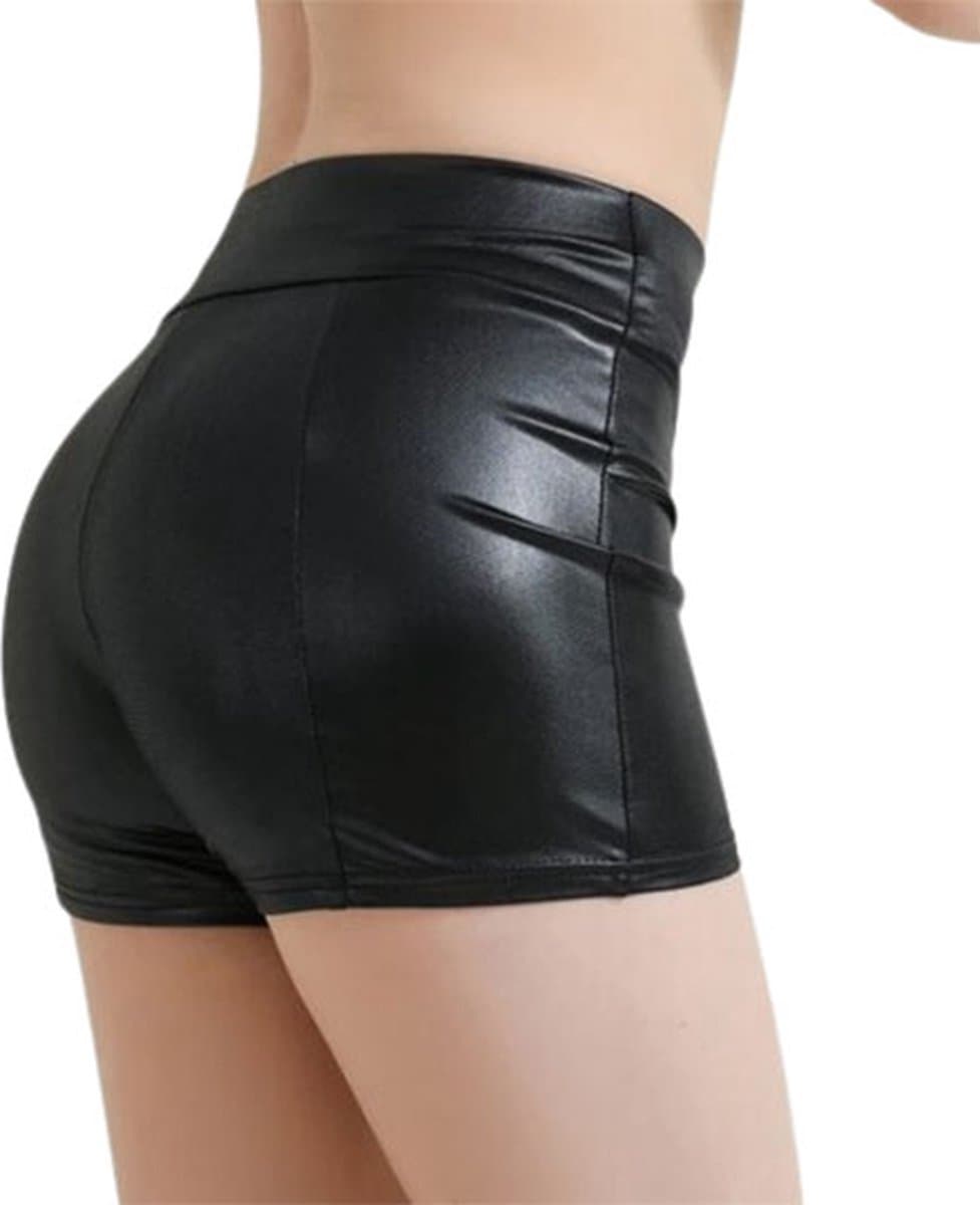 Faux lederen stretching short - Elastisch - BDSM Broekje - Sexy lingerie - Voor haar - Hoge Taille - Porno - Uitdagend — afbeelding 1