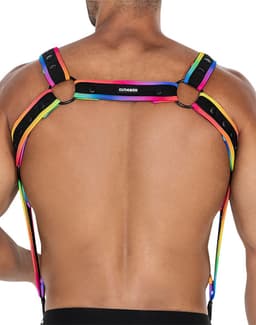 Cut4Men - Fetish Harnas - Tuigje - Neo - Zwart/Multicolour — thumbnail 6