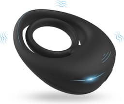 NØXA Hero - Cockring Vibrerend - Vibrerende Cockring - Penisring Siliconen - Flexibele Pasvorm - Meerdere Vibratiestanden- Sex Toys voor Koppels- Mannen - Zwart — thumbnail 2
