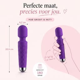 Lavesse Iris - Vibrators voor Vrouwen - Wand Vibrator & Clitoris Stimulator - 20 Ritmes & 8 Intensiteiten - Waterdicht — thumbnail 2