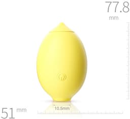 Citroen Vibrator - Clitoris Vibrator in Citroenvorm voor Vrouwelijk Intiem Plezier, Tepelvibrator, Clitoriszuiger, Citroenvormige Seksspeeltjes, Zuigende Clitoris Stimulator — thumbnail 4