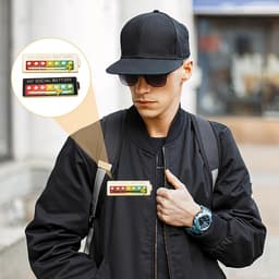 Mijn Sociale Batterij Speld, 2 Grappige Broche voor Sociale Stemming voor 7 Dagen ＋2 Sleutelhanger Schuiver Sociale Batterij Badge, Grappige Sociale Batterij voor Zelfexpressie — thumbnail 5