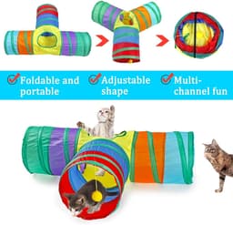 33-delige kattenspeelgoedset met kattentunnel, kattenspeelgoed, variety pack voor Kitty katten — thumbnail 3