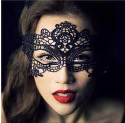 Oogmasker kant - Masker - Gemaskerd bal - Venetiaans masker - Masquerade mask - Verkleden - Spannend sexy masker - Zwart - Kant - Jonyx — thumbnail 4