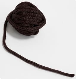 - C68304 - Decoratief gevlochten koord 5 meter x 4 mm - van polyester - kleur bruin — thumbnail 3