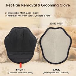 Verwijder Handschoen Afwasbare Verzorgingsborstel | Handschoen voor Honden- en Kattenharen voor Bank, Tapijt, Autostoel, Kleding, Bad, Wasgoed, Puppy Douche, Reizen, Binnenkat — thumbnail 3