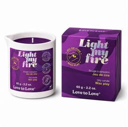 Love to Love - Light My Fire - Druppelkaars - Wax Play - Paars — thumbnail 5