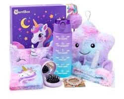 Magische Eenhoorn Cadeauset voor Meisjes van 4 tot 10 Jaar – Drinkflessen, Knuffelkussens en Meer – Perfect voor Verjaardag, Kerst en Speciale Gelegenheden