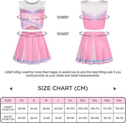 Dames Cheerleading Outfit Crop Top en Mini Rok Set Mouwloos Loungewear voor Heren en Dames — thumbnail 3