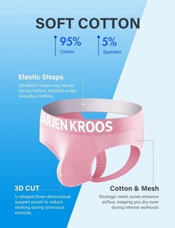Jockstrap Herenondergoed - Ademend Atletisch Ondergoed voor Comfort en Ondersteuning — thumbnail 2