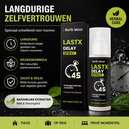 North Moon LASTX Delay Spray 50ml – Kruiden Intieme Verzorging voor Mannen – Comfortabele Spray voor Persoonlijke Verzorging – Handige Formule voor Volwassenen — thumbnail 1