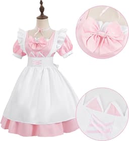 Fiamll Maid Costume French Maid Dress Anime Cosplay Maid Outfit Maid Outfit Halloween Costume for Adults - ShopVlot — thumbnail 2