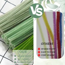 Green Pipe Cleaner Flower Set, Rose Bouquet Pipe Cleaner Crafts - ShopVlot — thumbnail 5