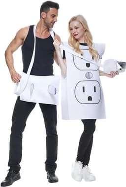 MK Stoer - Plug kostuum - Halloween cosplay - sexy - zwart - carnaval - geschikt voor stellen - unisex. — thumbnail 5