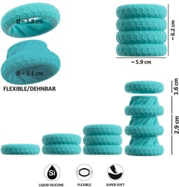 3-in-1 Penis- en Ballen Ringen Set - 3-in-1: Bumper, Cock en Ball Rings - Ball Stretcher — thumbnail 3
