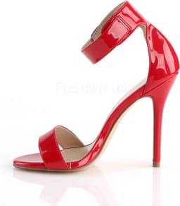 Pleaser - AMUSE-10 Sandaal met enkelband - US 8 - 38 Shoes - Rood — thumbnail 3