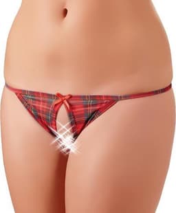 Cottelli Collection – Schoolmeisje Lingerie Set met Erotische Kenmerken en Open Kruis voor Ondeugende Dates – Maat S – Wit/Rood — thumbnail 7