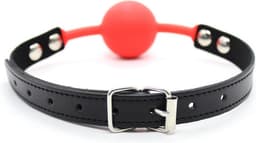 Banoch - Ballgag siliconen met verstelbare band - Rood  - Bal ∅ 4 cm — thumbnail 16